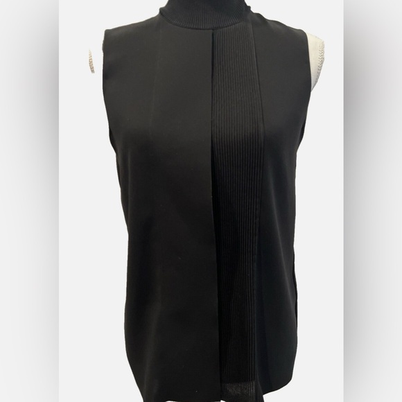 VINCE Black Sleeveless Top Small (Retail $265) - Picture 3 of 16